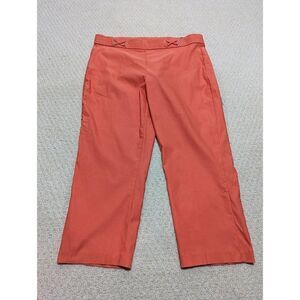 Rafaella Women's Orange Mid-Rise Capri Pants Size 18 NWT